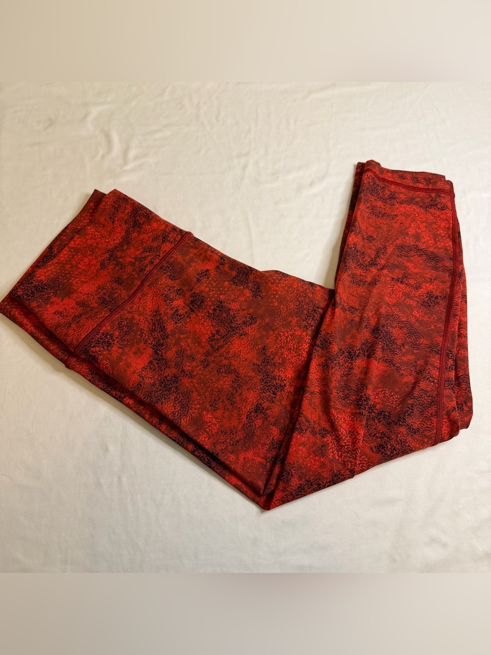 Lululemon Align 23” Lunar New Year Intricate Oasis Love Red Multi Leggings 14
